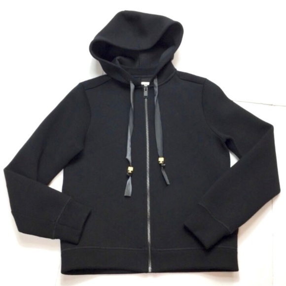 ZADIG & Voltaire Neo Zip Up Heavy Jersey Hood Jacket in Black - Picture 3 of 10